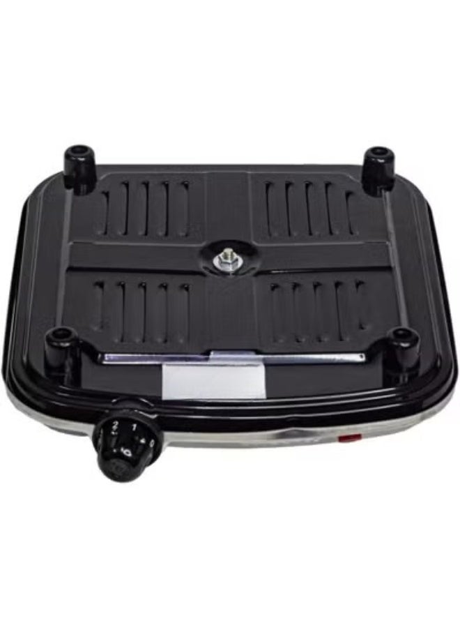 موقد كهربائي شعلة واحدة بقدرة 1000 واط مع هيكل من الفولاذ المقاوم للصدأ بالكامل، سخان كهربائي بقرص تحكم في الحرارة ومصباح مؤشر، تصميم متين بضمان لمدة عام للمنازل والمكاتب - فضي - Image 4